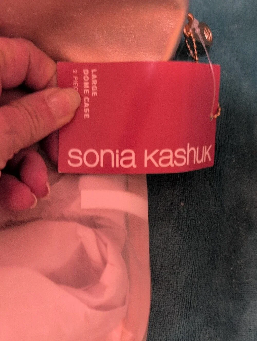Sonia Kashuk Shimmery Rose Gold Cosmetic Pouch Set 2fer NWT
